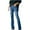 Dark Blue, variant on Idoravan High Waisted Jeans for Women Straight Leg Women's Solid Color Casual Large Pocket High Waist Versatile Straight Tube Loose Wide Leg Denim Pants