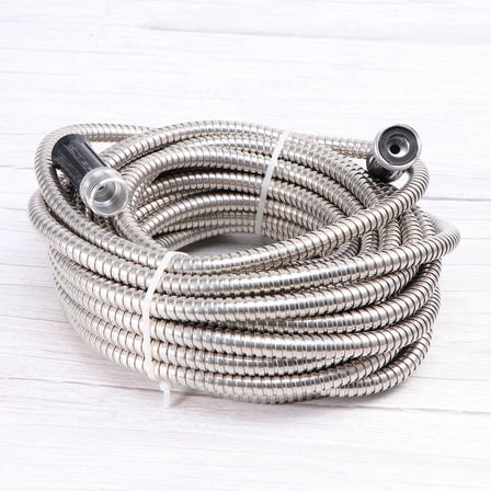 PartyKindom Heavy Duty Stainless Steel Garden Hose with Leak Proof Connectors for Lawn