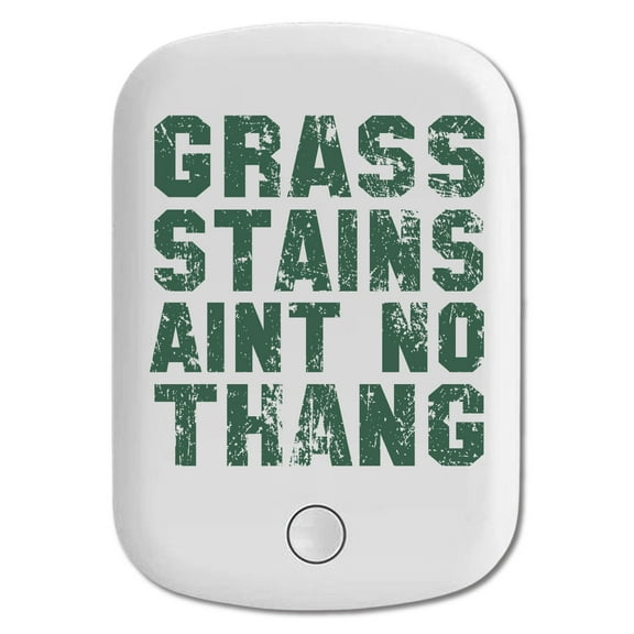 DistinctInk Magnetic Battery Pack, 5000 mAh Wireless Portable Charger with USB-C Cable, Compatible with MagSafe iPhone 14 / 13 / 12 Series - Grass Stains Ain't No Thang