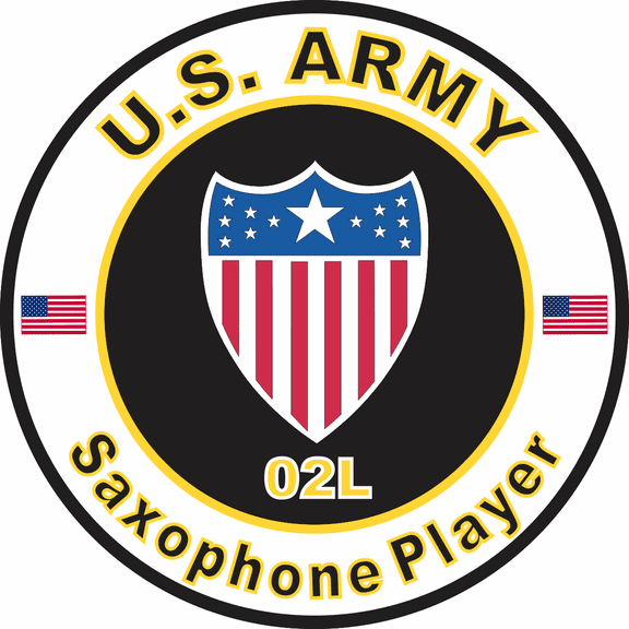 3.8 Inch U.S. Army MOS 02L Saxophone Player