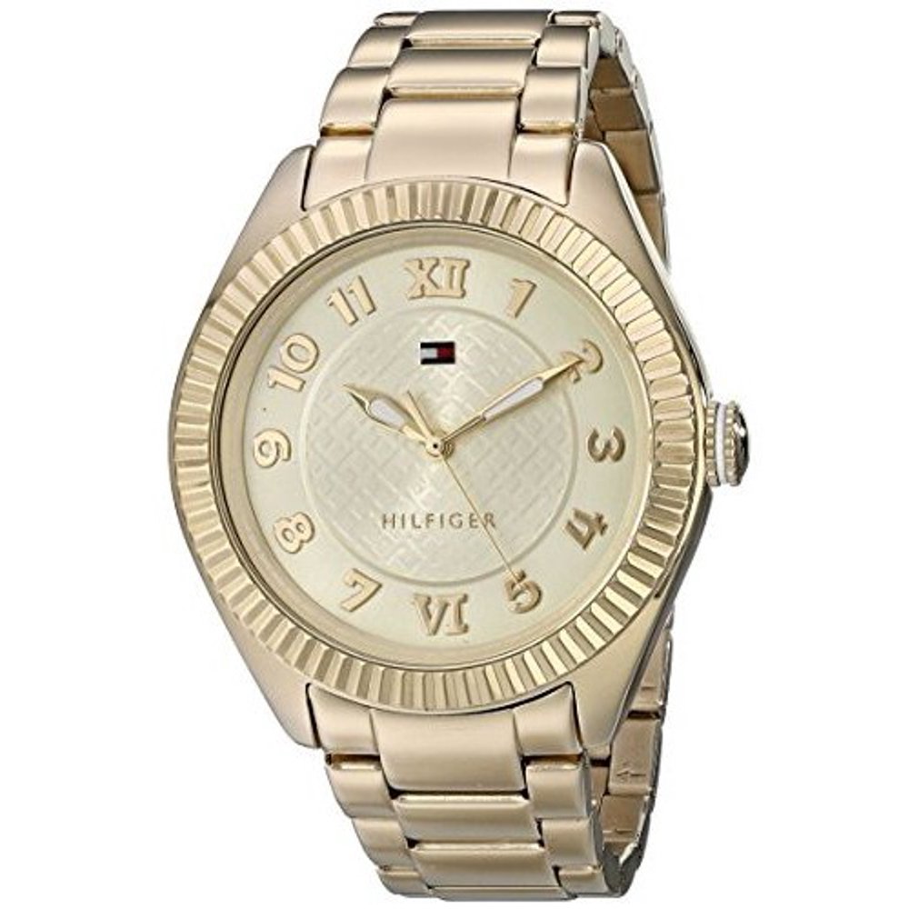 tommy hilfiger gold plated watch