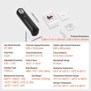 KFFKFF Thermal Camera is Available for Android and IOS at 256 x 192 Infrared Resolution with WiFi