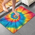 thumbnail image 3 of Colorful Tie Dye Mandala Pattern Bathroom Rugs Mat,Non Slip Microfiber Bathroom Rug,Rubber Backing,Soft Bathroom Mats for Bathroom Floor,Tub and Shower,20x32in(50x80cm), 3 of 4