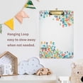 thumbnail image 7 of GZHJMY Rainbow Animal Paw Print on Black Acrylic Clipboard Letter Size 9" x 12.5" Decorative Clipboard with Low Profile Silver Metal Clip for Office School Student Women Whiteboard Clipboards, 7 of 7