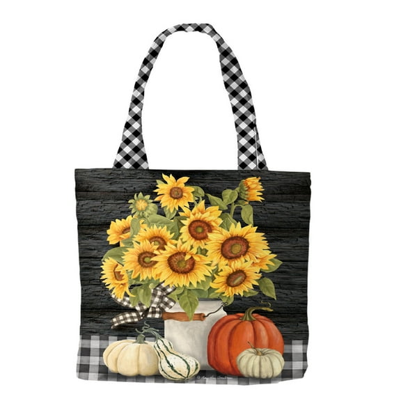 Briarwood Lane Fall's Glory Floral Canvas Tote Bag
