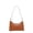 Brown, variant on XINXIAOO Women's Solid Color Underarm Bag, Artificial Leather Phone Shoulder & Messenger Purse