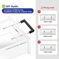 thumbnail image 3 of 30 Pack 4 Inch Kitchen Square Cabinet Handles Matte Black Cabinet Pulls Black Drawer Pulls Kitchen Cabinet Hardware Kitchen Handles for Cabinets Cupboard Handles Drawer Handles Matte Black Matte, 3 of 5