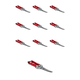 thumbnail image 1 of PACK 10 TIJERAS CURVA PUNTA LARGA INOXIDABLE MAPLE TOOLS, 1 of 3