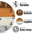 thumbnail image 2 of Wall Clock Silent Non Ticking Wall Clocks Battery Operated, Orange Vintage Desert Clock Decorative for Kitchen Bathroom Bedroom Living Room(12 In), 2 of 4