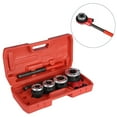 thumbnail image 3 of Kit de Roscado de Tuberías, Juego de Herramientas de Roscado de Fontanero Manual de 4 Troqueles para Trabajos Básicos de Fontanería, 3 of 7