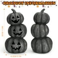 thumbnail image 3 of Ayieyill Halloween Pumpkin Decorations, Stacked Pumpkins with Color-Changing LED for Light up Halloween Decorations Indoor, 3 of 8