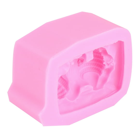 Mobutofu Sleeping Baby Shape Silicone Mold for DIY Projects 1Pack Pink Food Grade Silicone