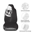 thumbnail image 4 of Balery Gothic Skull Drape Funda de Asiento para Auto con Diseño - Cubierta Frontal Suave y Transpirable con Protector Antideslizante- 1 Unidad, 4 of 5