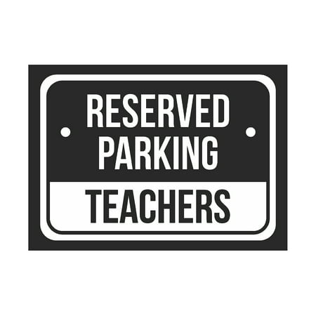 reserved parking teachers print