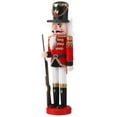 thumbnail image 2 of CIMAXIC Nutcracker Soldier Puppet Ornament Wooden Nutcracker Soldier Figure Decor,11.81"X3.35"X2.76", 2 of 4