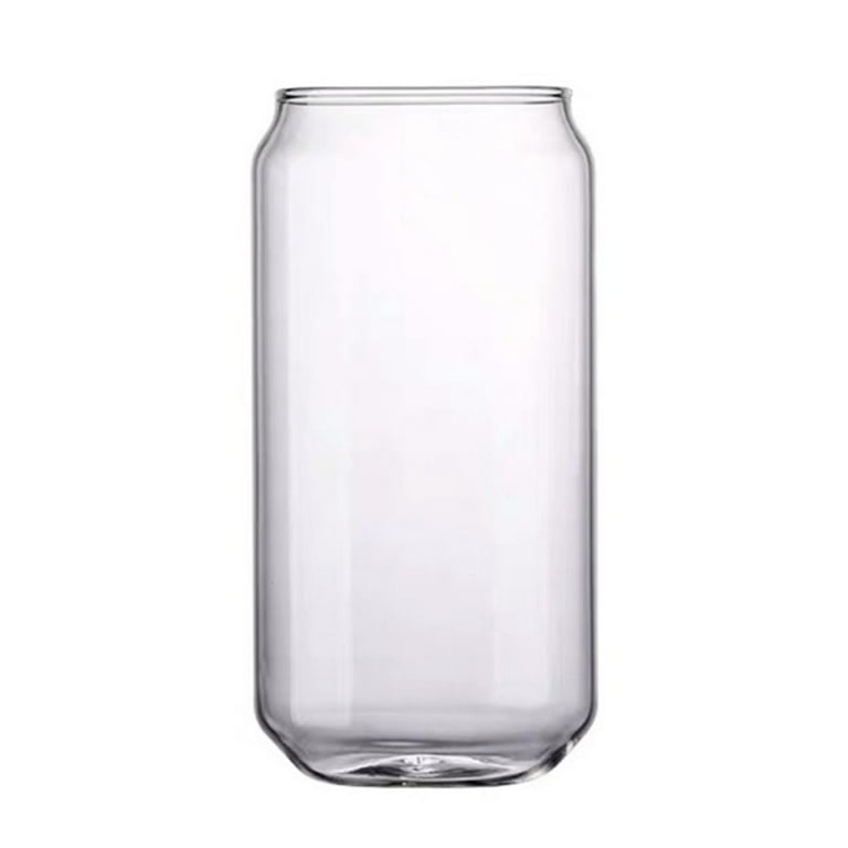 Large Beer Glasses, Can Shaped Drinking Glasses Bubble/ Boba Tea Cup  Tumbler for Any Drink and Any Occasion 