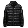 thumbnail image 2 of Dgankt Men's Clothing Men’s Lightweight Down Jacket Water Resistant Puffer Insulated Warm Winter Coat Long Sleeve Cotton-Lined with Pockets, 2 of 3