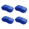 thumbnail image 1 of Bamboohart Microfiber Car Wash Sponge-Non Scratch Sponges-Two Sided Chenille Microfiber Wash Sponge-Microfiber Wash Mitt for Cars  Trucks  SUVs  Boats RVs- 4pack, 1 of 5