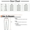 thumbnail image 3 of LLYwey Beach Pants For Women Spring and Summer Women's Button Pocket Bandage Solid Fashion Full Length Pants Jeans Pants Travel Pants Long Pant Style H1624 Light Blue XXL, 3 of 6