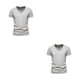thumbnail image 3 of Sonducket Ropa africana cultural para entusiastas de la moda masculina algodón expresivo hombres africanos traje tradicional manga corta gris gris claro s,1 2Conjunto, 3 of 6