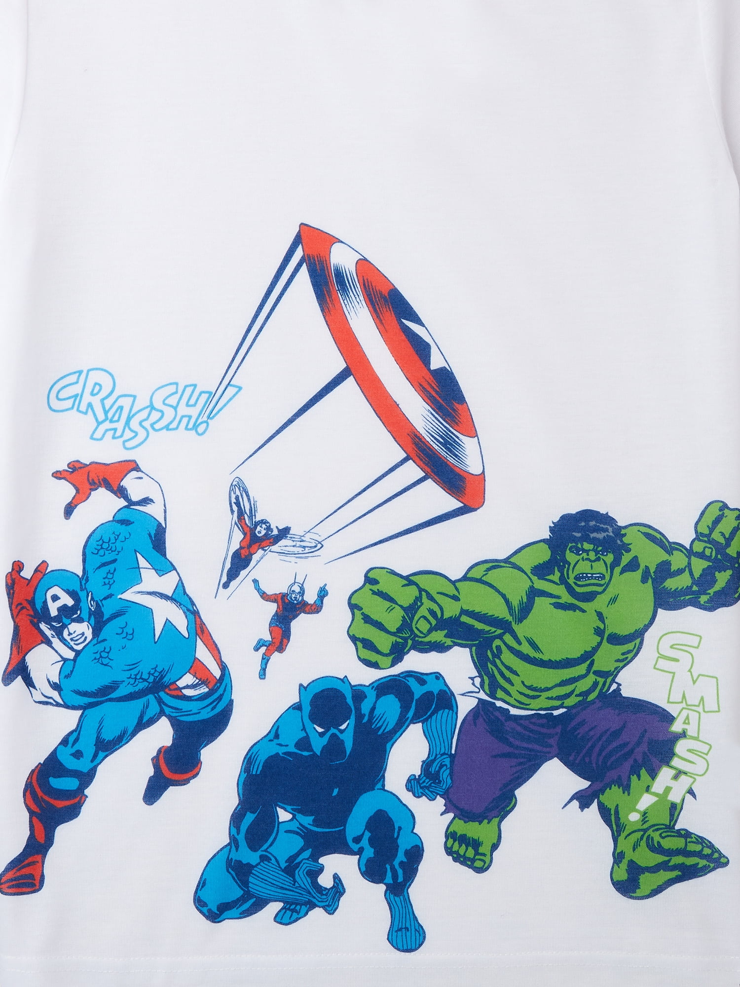 The Avengers by Marvel Avengers Boys Pajama Set Sizes 4-12, Short Sleeve, Multi-Character, Blue