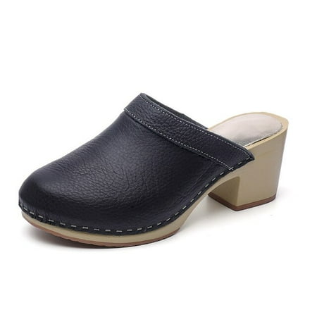 

Cowhide Leather Sandals for Women Ladies Girls Buckle Casual Sewing Summer Shoes Female Ladies Platform Sandals Shoes