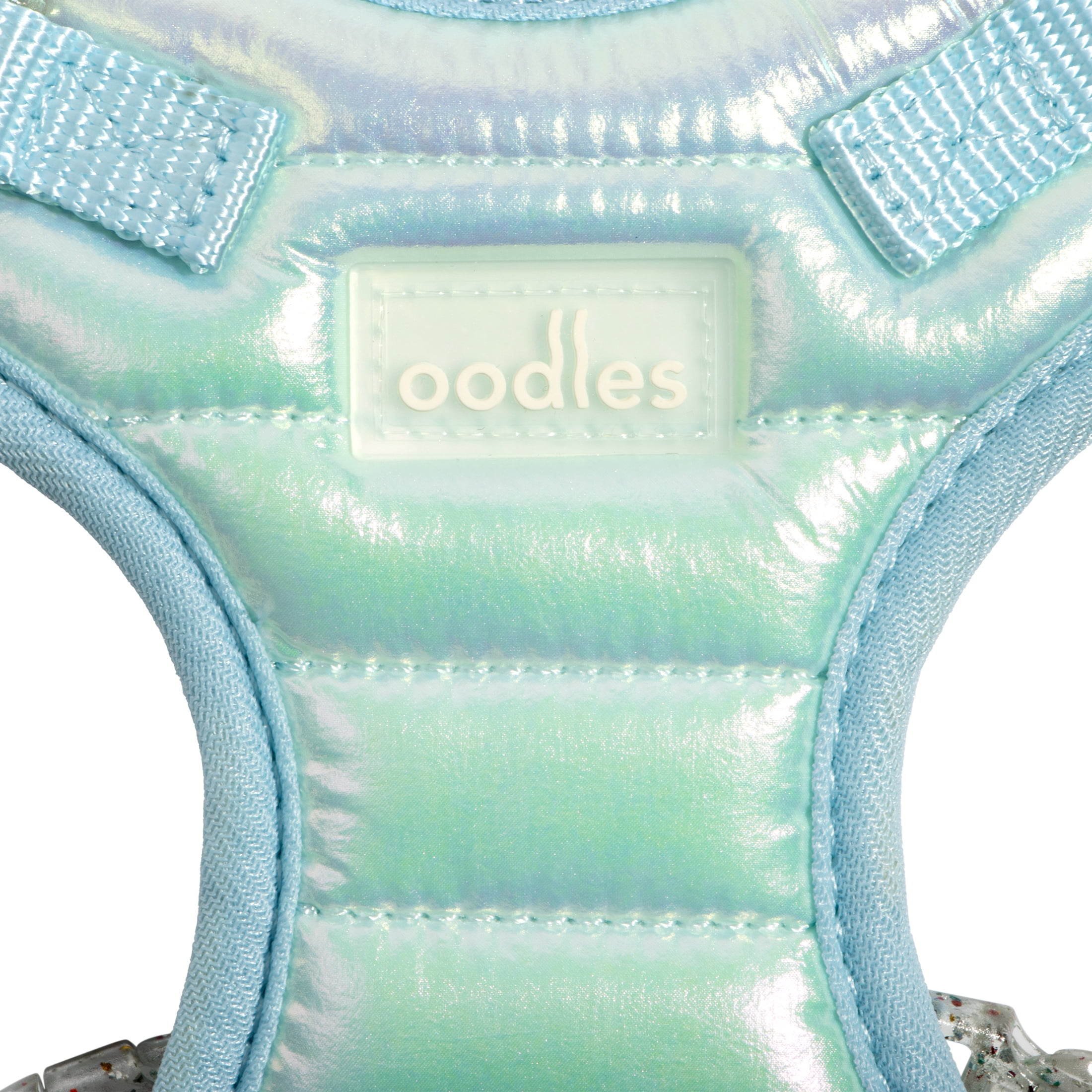 Oodles Iridescent Cat Walking Harness & Leash Set, Teal, One Size