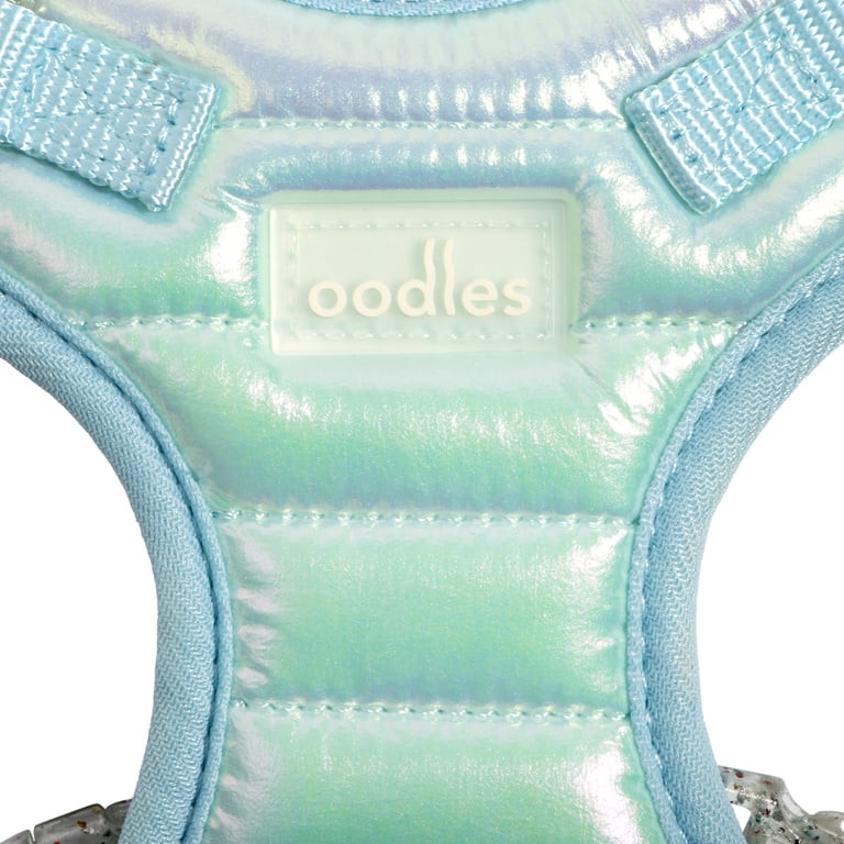 Oodles Iridescent Cat Harness and Leash Set, Teal photo 6