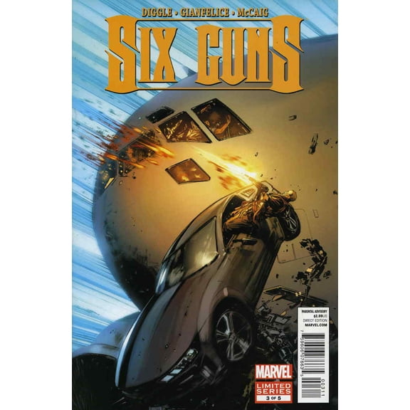 Six Guns #3 VF ; Marvel Comic Book