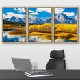 thumbnail image 2 of wall26 Framed Canvas Print Wall Art Set Vibrant Colorado Autumn Mountain Lake Nature Wilderness Photography Realism Decorative Landscape Colorful for Living Room, Bedroom, Office - 16"x24"x, 2 of 5