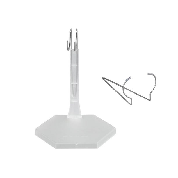 Soporte para modelo a escala 1/6, base redonda, accesorio para muñecas, soporte para figuras de muñecas, soporte para modelos de juguetes, figuras de transparente y hexágono