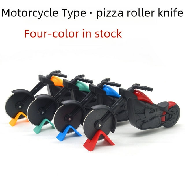 Unique Motorcycle-Shaped Pizza Cutter Wheel - Creative Electric Bike Design Pizza Slicer, Durable & Easy-to-Use Kitchen Tool for Clean, Even Cuts, Compact Size for Home & Professional Use, PP Bag