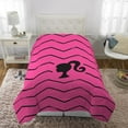 thumbnail image 1 of Barbie "Barbie Chevron" Twin/Full Comforter, 1 of 4