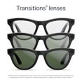 thumbnail image 6 of Ray-Ban Meta (Gen 2), Skyler, Shiny Black, Transitions® Graphite Green Lenses | Smart AI Glasses, 6 of 8
