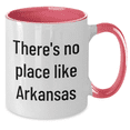 thumbnail image 2 of Arkansas Gifts for Men from Friends, Cute Two Tone Coffee Mug with 'There's No Place Like Arkansas' Quote, 11oz Microwave Safe, Perfect Father's Day Unique Gift, 2 of 4