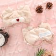 thumbnail image 4 of Sleeping Mask Cartoon Plush Bear Rabbit Elk Eye Cover Blindfold Sleep Mask, 4 of 7