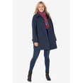 thumbnail image 2 of Woman Within Plus Size Wool-Blend Classic A-Line Coat, 2 of 6