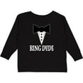 thumbnail image 3 of Inktastic Ring Dude Ringbearer Mock Tuxedo Wedding Boys Long Sleeve Toddler T-Shirt, 3 of 5