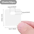 thumbnail image 2 of MesaSe 50Pcs Vertical Blind Repair Tabs  Clear Replacement Slats Stickers Vertical Blind Repair Kit Blinds Replacement Parts for Sliding Door  Window  Patio Blinds, 2 of 7