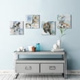 thumbnail image 5 of Wexford Home Watercolor Wild Animal Canvas Prints Wall Art Nursery Décor for Kids Room Office Room Farmhouse, Set of 4 (16" x16" each), 5 of 7