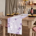thumbnail image 2 of Table Runners 90 Inches Long Dress Scarves, Purple White Floral Farmhouse Coffee/Dining/Kitchen Table Runner for Living Room, Spring Botanical Leaves Farmhouse 13x90 Inch, 2 of 9