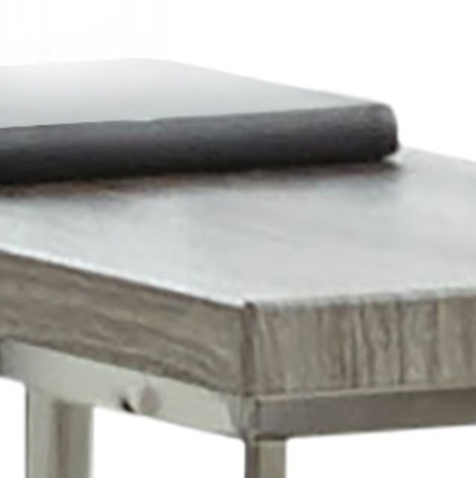 Steve Silver Lucia Beistelltisch In Weiß - Moderner Side Table Mit Chromrahmen & Stabilem Design | 60x60x60 Cm