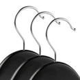 thumbnail image 2 of Casafield 20 Wooden Suit Hangers, Black - Non-Slip Pant Bar & Swivel Hook, 2 of 7