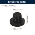 thumbnail image 3 of 20 Pieces Black Rubber Stopper, J12 Plug Holes for 11 -12mm/0.43 -0.47" Hole, 3 of 6