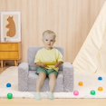 thumbnail image 3 of Sofá y silla para niños pequeños Sofá convertible SLIGUY con funda de sherpa, 3 of 6