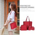 thumbnail image 6 of EDFRWWS 4pcs/Set Money Wallet Large Capacity PU Coin Bags Women for Gifts (Red), 6 of 9