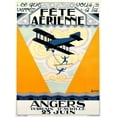 thumbnail image 2 of Armand, P.L. 14x18 Black Ornate Wood Framed with Double Matting Museum Art Print Titled - Fete Aerienne Angers, 2 of 4