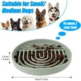 thumbnail image 2 of Silicone Slow Feeder Dog Bowl, 7.5 inch Puzzle Bowl with Suction Cup, Non-Slip Dog Feeding Bowl to Slow Down Eating, Slowdown Bowl Pet Food Dish for Small Medium Size Dog (Green), 2 of 14