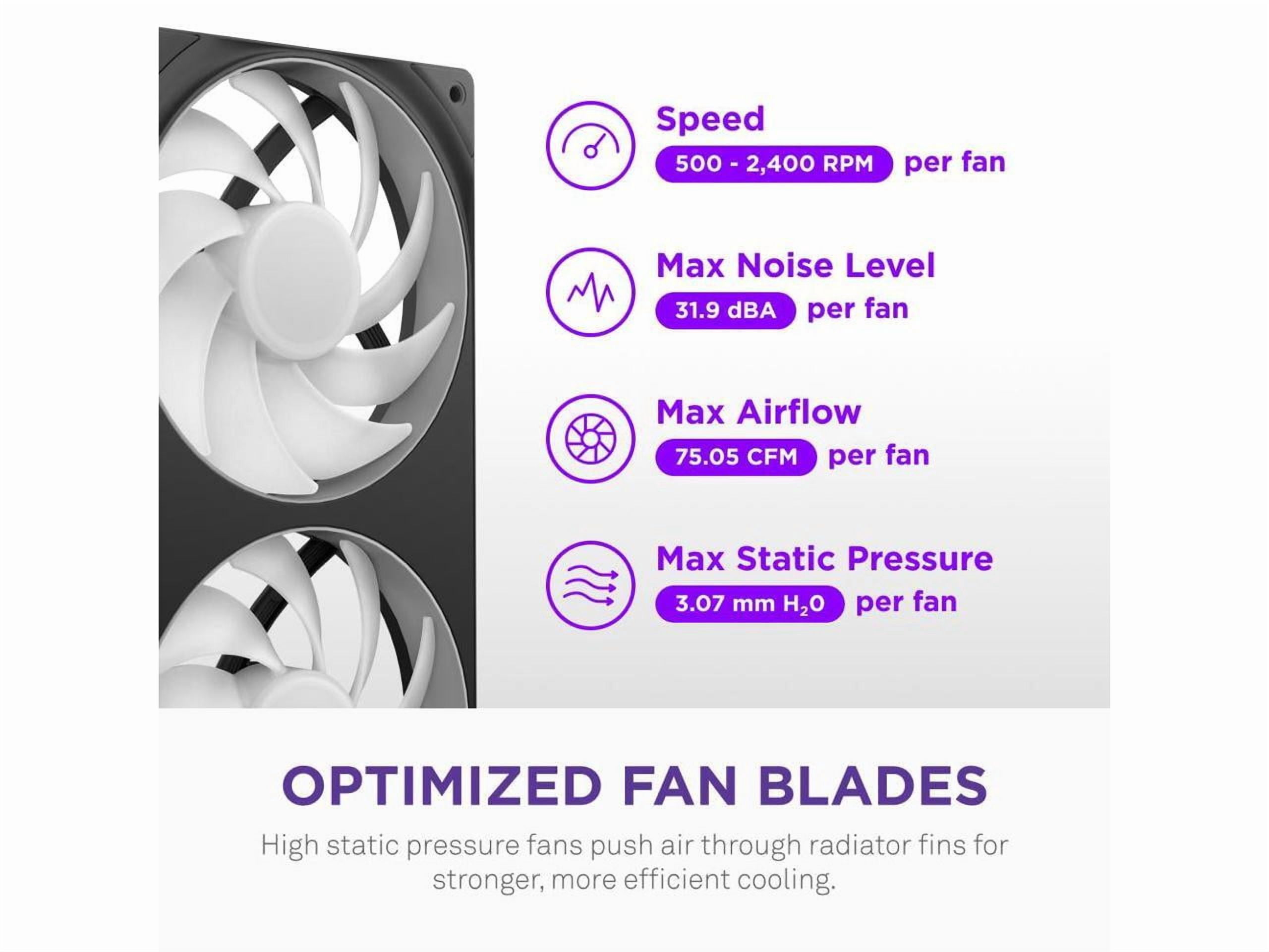 NZXT Kraken Core RGB 240mm All-in-One Liquid CPU Cooler with LCD Display, Black