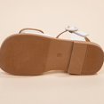 thumbnail image 2 of LNMQLPDBS Toddler Girl Summer Shoes Little Child Soft Bottom Non-Slip Color Block Bow Decoration Sandals Comfort Flat Princess Shoes Girls Sandals Size 12 Dress Shoes for Flower Girl, 2 of 9